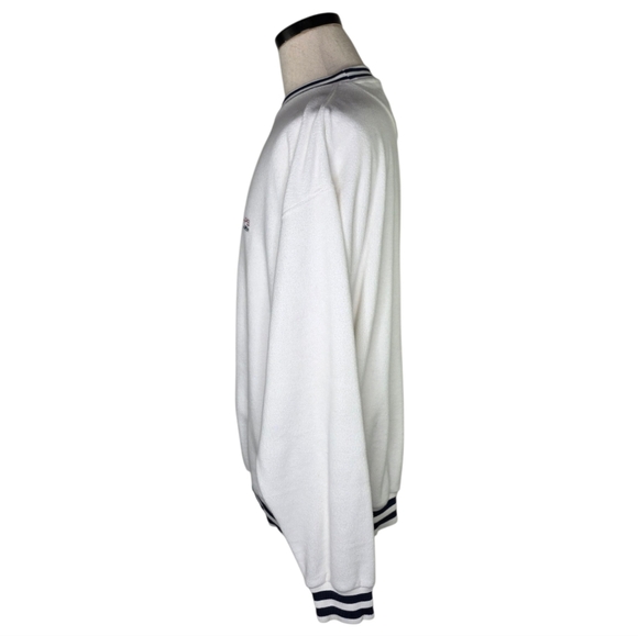 Vintage Chaps Ralph Lauren L White Crewneck Sweatshirt Logo Preppy Streetwear - Picture 3 of 7